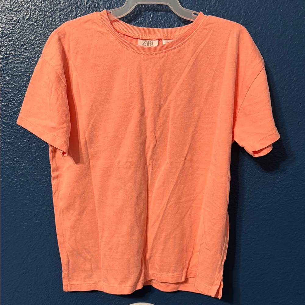 Zara Peach Short Sleeve Tee